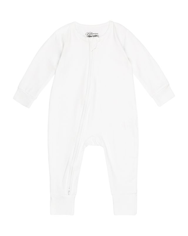 Heldress i bambus med glidelås - offwhite