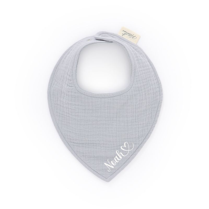 Siklesmekke med navn i støvet lyseblå muslin - vanntett