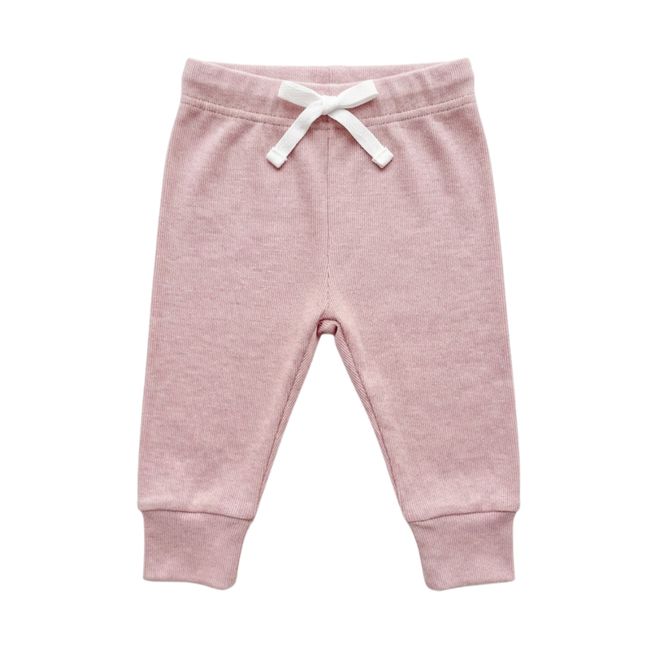 Hovedbilde Merinoull med bambus bukse i fargen dusrosa