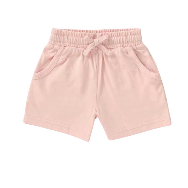 Blush pink shorts i økologisk bomull