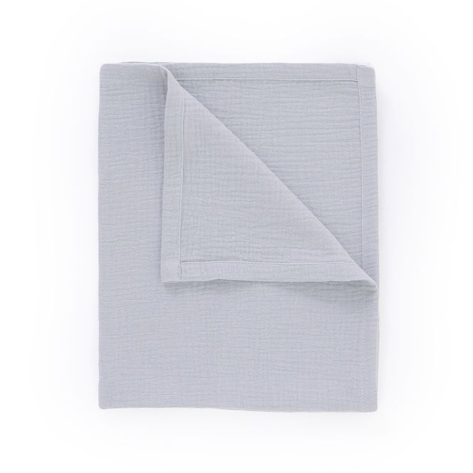 Hovedbilde Koseklut/gulpeklut i støvet blå muslin - ...