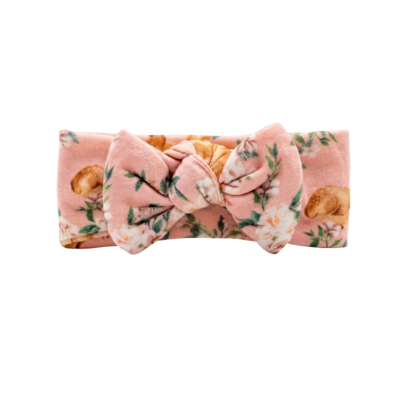 Terracotta hårbånd i merinoull 