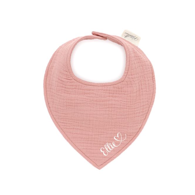 Hovedbilde Siklesmekke med navn i rose muslin - vanntett